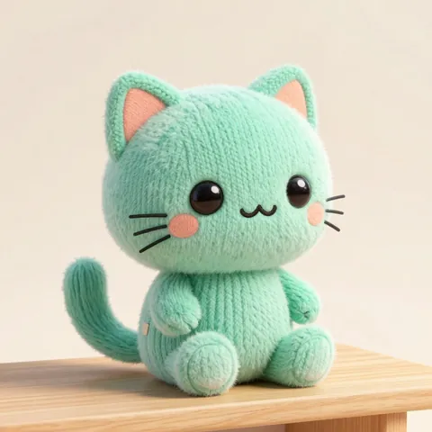 Ворсик Клубок — котик из пряжи