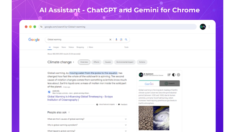 AI Assistant - ChatGPT and Gemini for Chrome - Chrome Extension