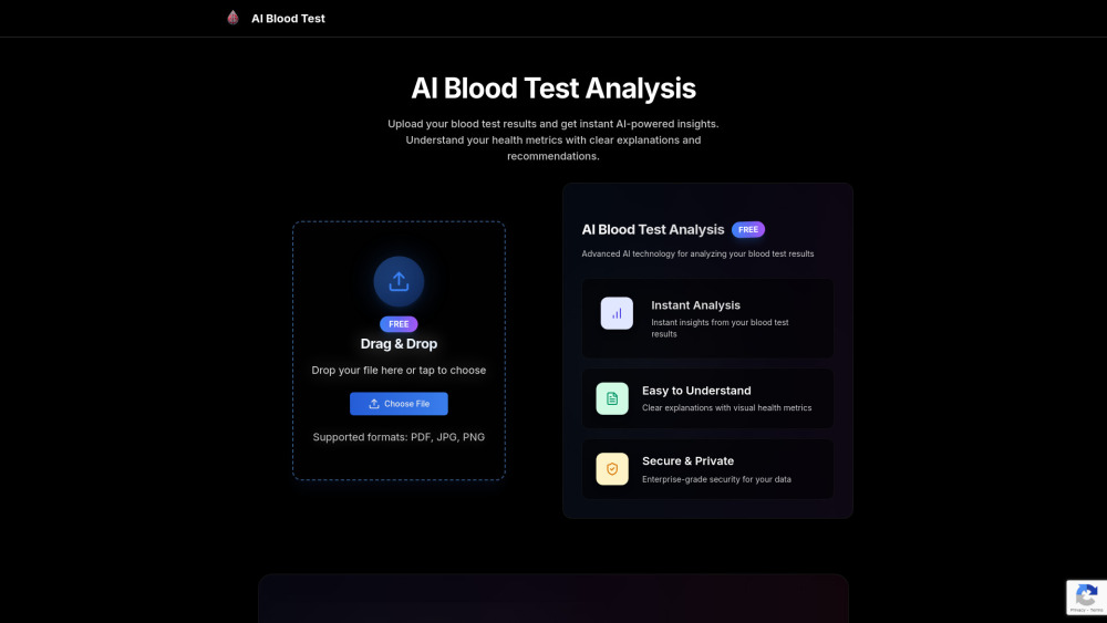 AI Blood Test Analysis