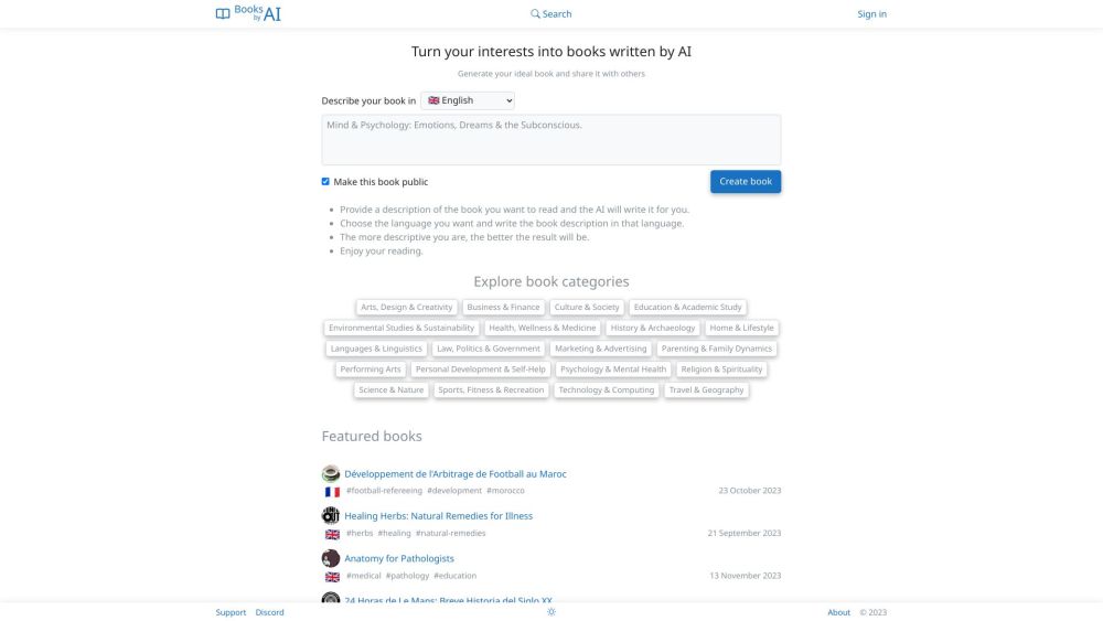 AI Book Creator