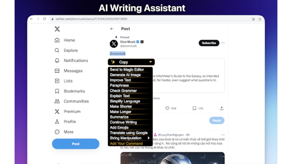 AI Chrome Extension powered by ChatGPT - Magictool AI - Chrome E