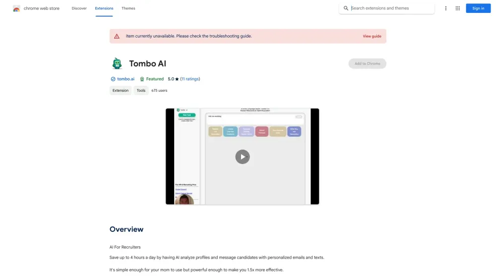 AI Recruiter Assistant - Chrome Extension