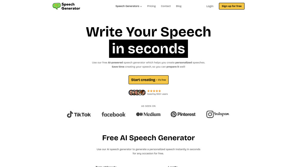 AI Speech Generator