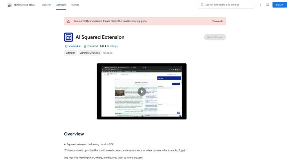 AI Squared - Chrome Extension