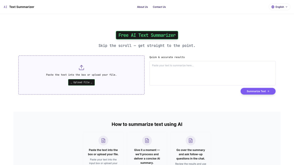 AI Text Summarizer