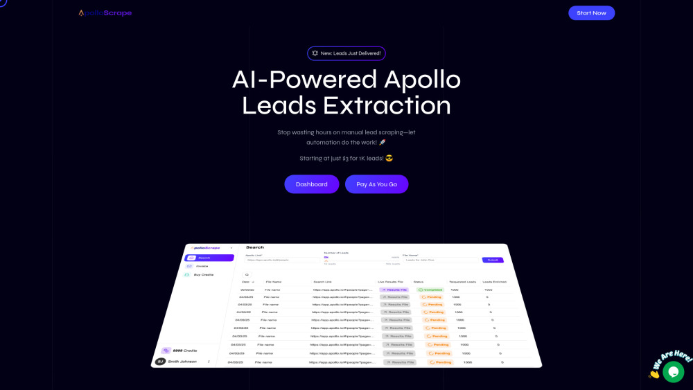 Apollo Scrape