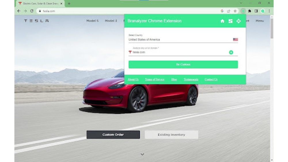 'Branalyzer Brand''s Instant Analyzer - Chrome Extension'