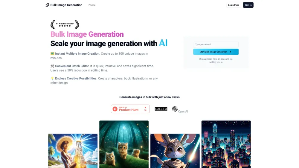 Bulk Image Generation