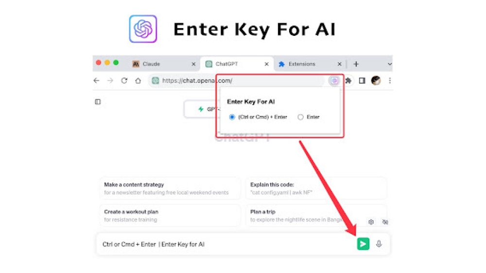 ChatGPT Enter Send Plugin - Chrome Extension