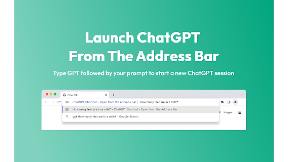 ChatGPT Shortcut - Open from the Address Bar Extension - Chrome