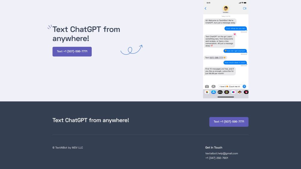 ChatGPT via Text