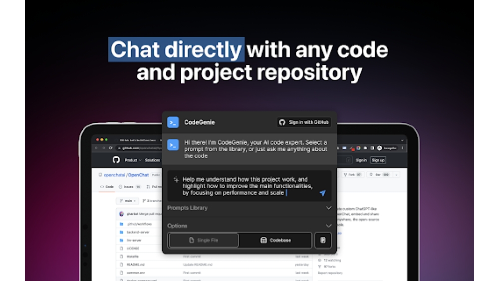 ChatGPT-powered AI Github Code Understanding Tool - Chrome Exten