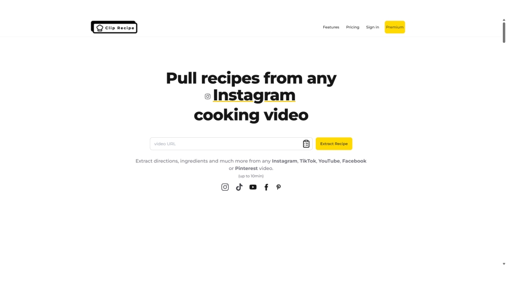 Clip Recipe