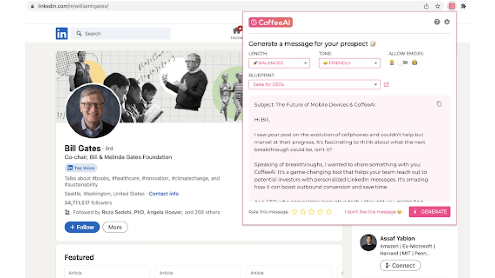 CoffeeAI - Chrome Extension