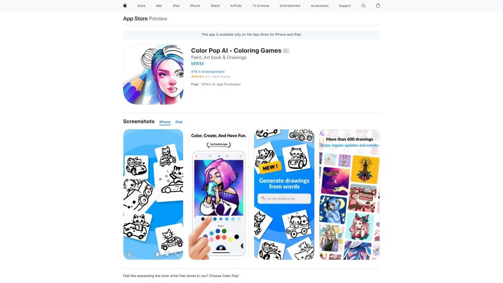 Color Pop AI - Coloring Book