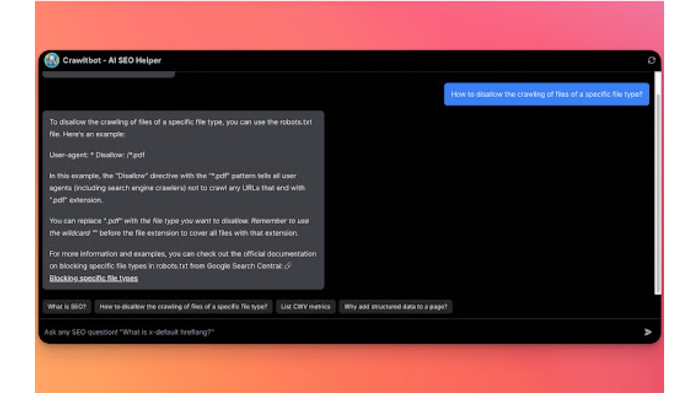 Crawltbot - AI SEO Helper - Chrome Extension