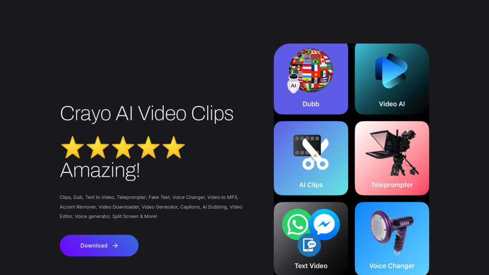 Crayo AI Video Clips Generator