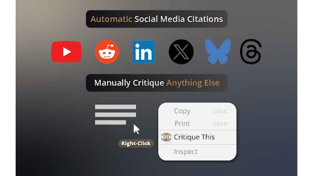 Critique AI Browser Companion - Chrome Extension