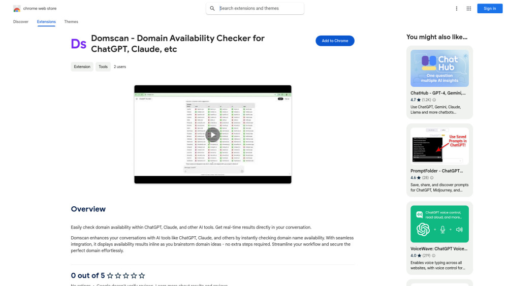 Domscan - Chrome Extension