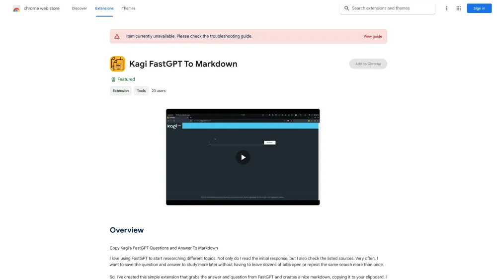 FastGPT - Chrome Extension