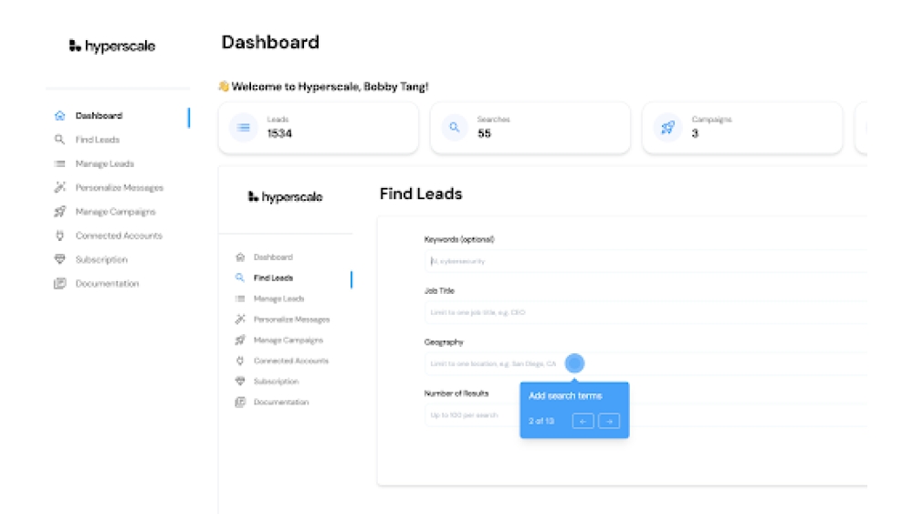 Find customers and send personalized outreach, all with cutting