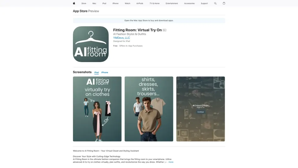 Fitting Room: Virtual Try On