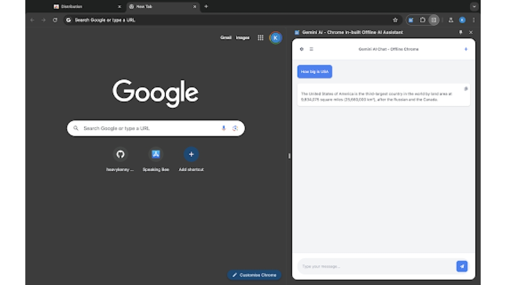 Gemini AI - Chrome In-built Offline AI Assistant - Chrome Extens