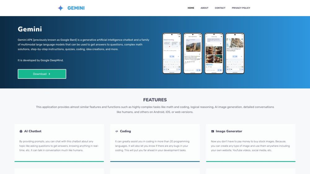 Gemini Web Chatbot - Chrome Extension