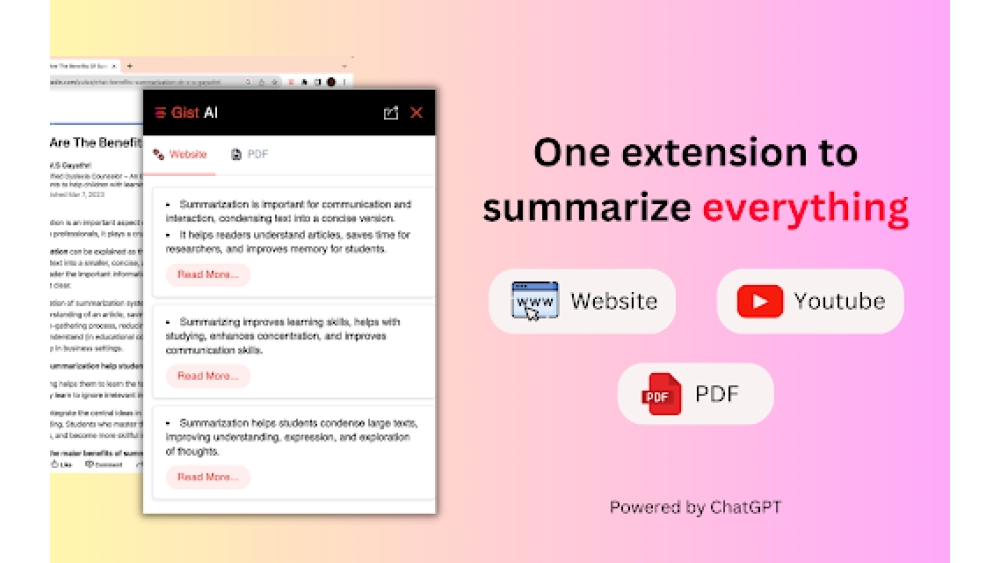 Gist AI - Chrome Extension