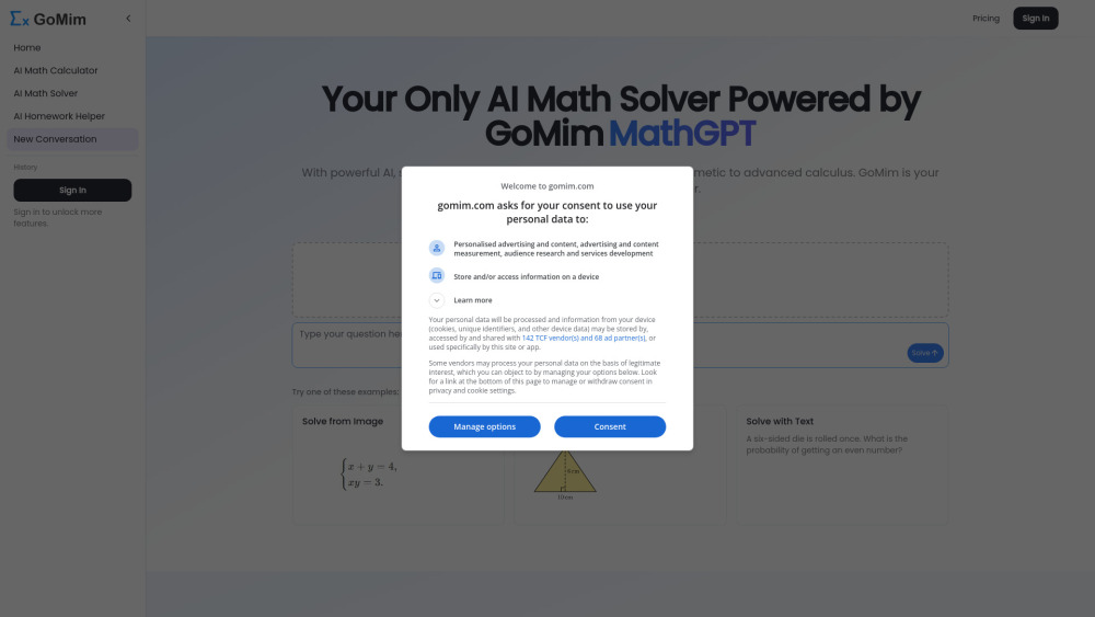 GoMim Math AI