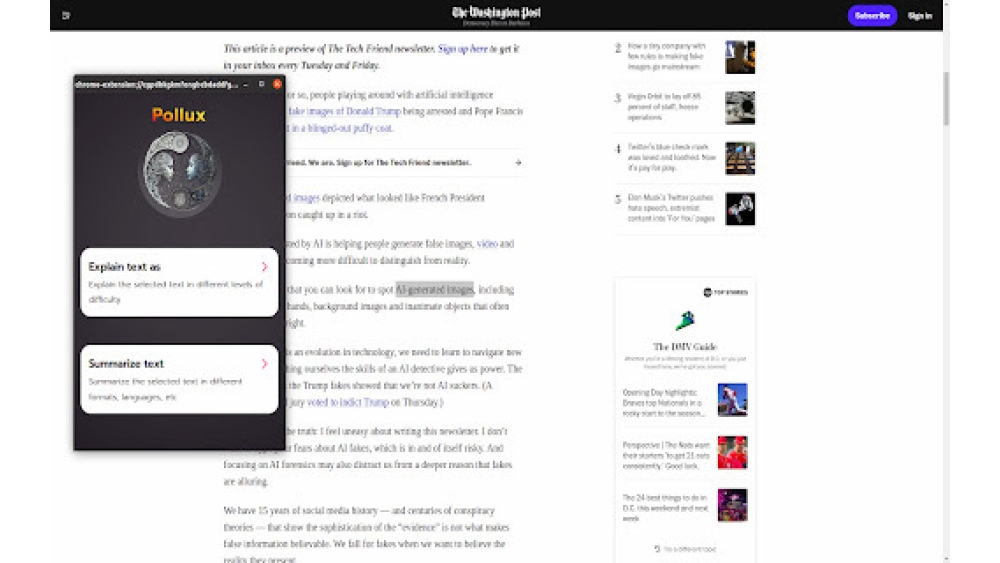 GPT-powered Text Summarization and Explanation Chrome Extension