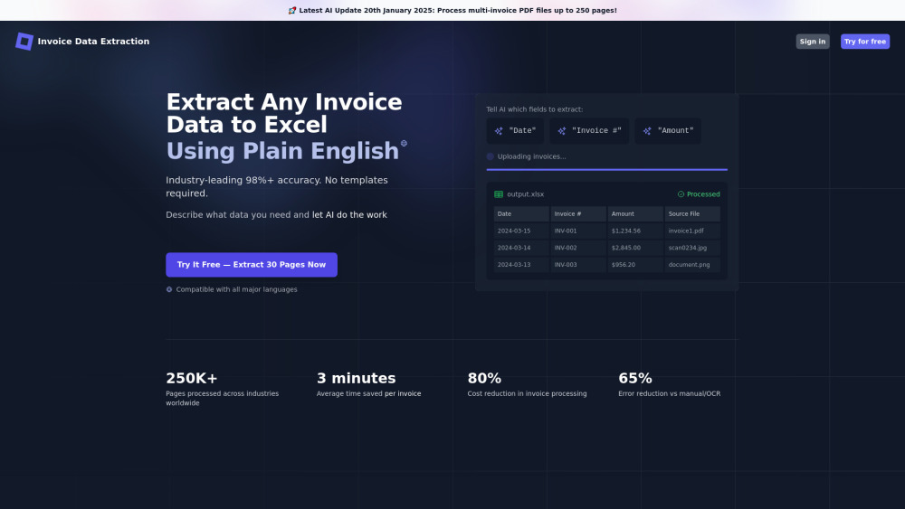 Invoice Data Extraction