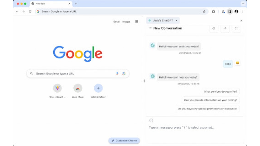 'Jack''s ChatGPT - Chrome Extension'