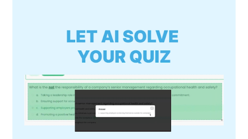 Let AI solve your quiz questions & help with your homework. - Ch