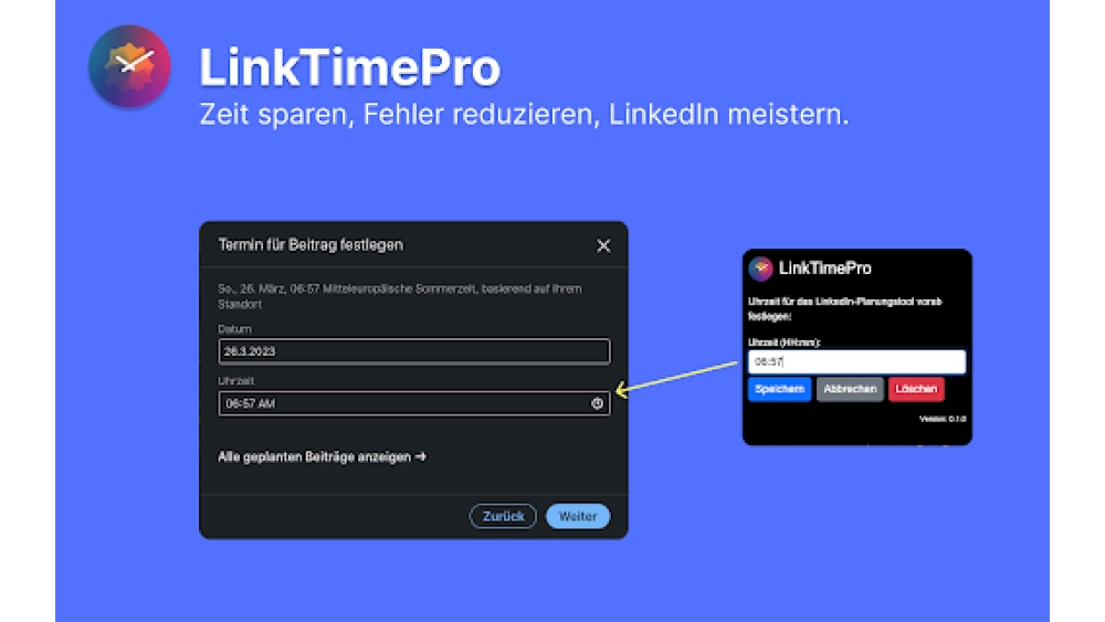 LinkedIn Post Scheduler - Chrome Extension