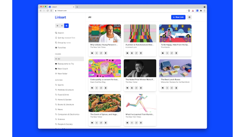 Linksort - Chrome Extension