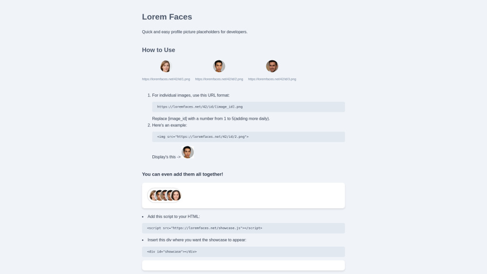Lorem Faces