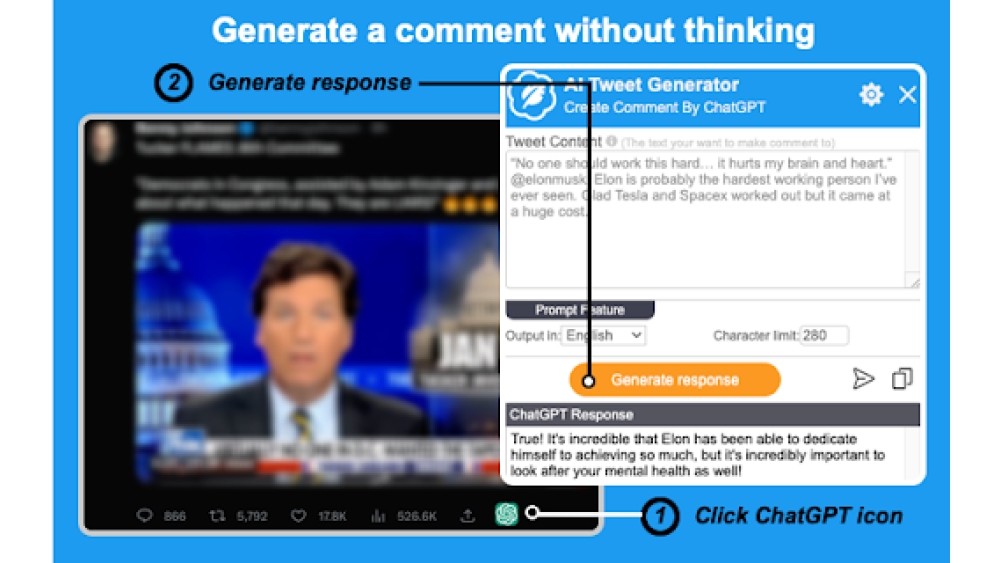 Mook - AI Tweet Generator - Chrome Extension