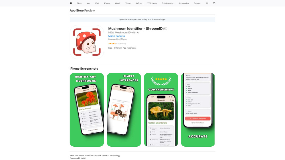 Mushroom Identifier - ShroomID
