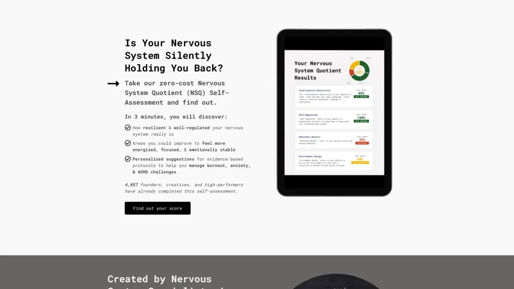 Nervous System Quotient (NSQ) Self-Assessment