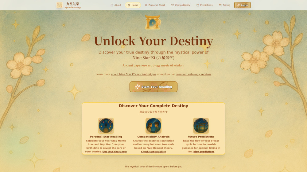 Nine Star Ki Mystical Astrology
