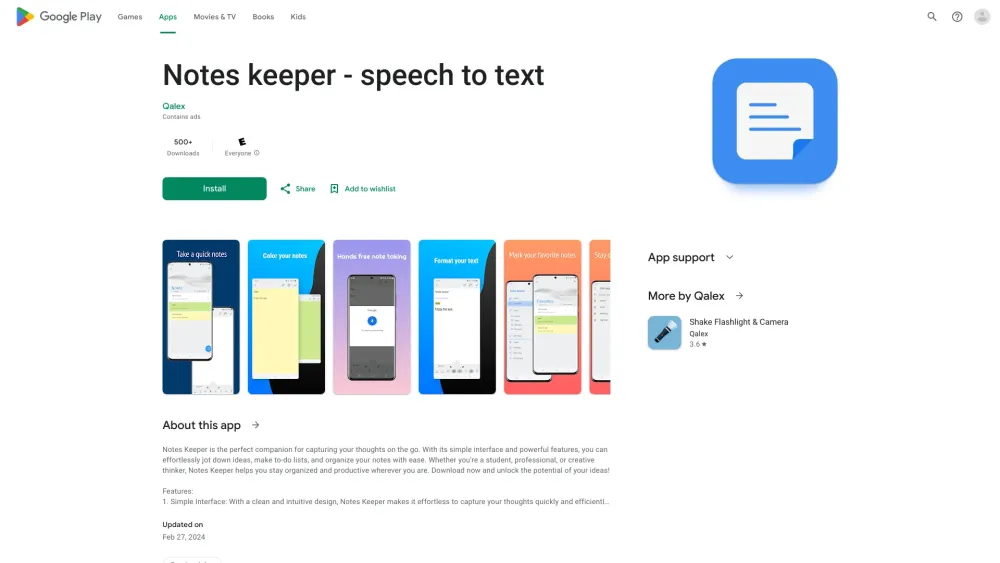 Notes keeper