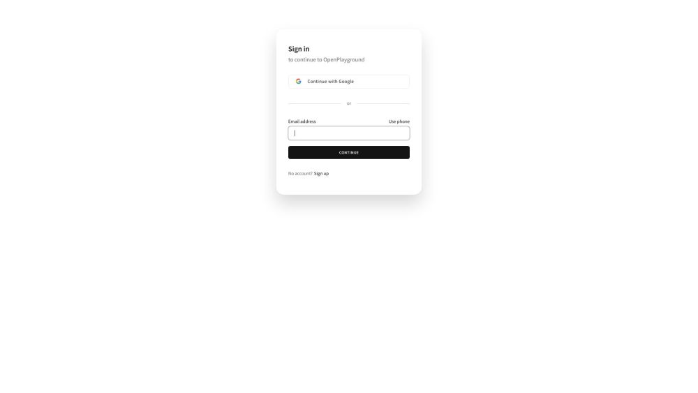 OpenPlayground