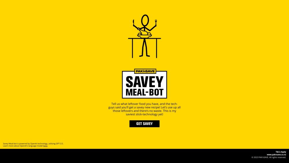 'PAK''nSAVE Savey Meal-Bot'