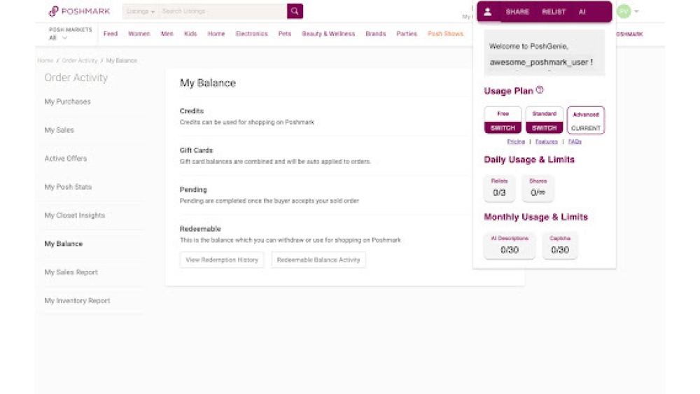 PoshGenie - Chrome Extension