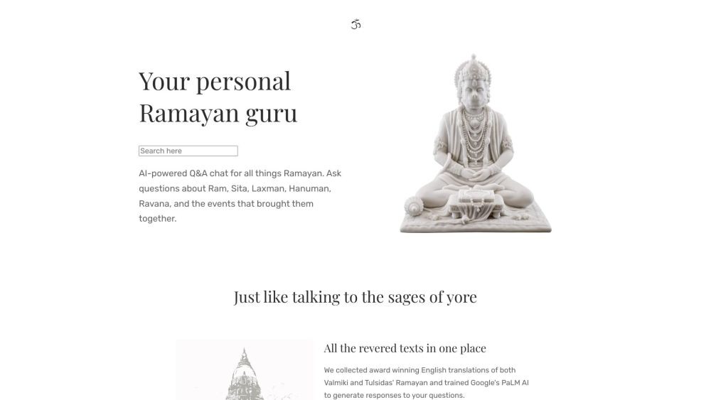 Ramayana meets AI