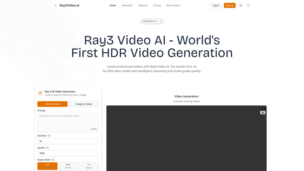 Ray3 Video AI