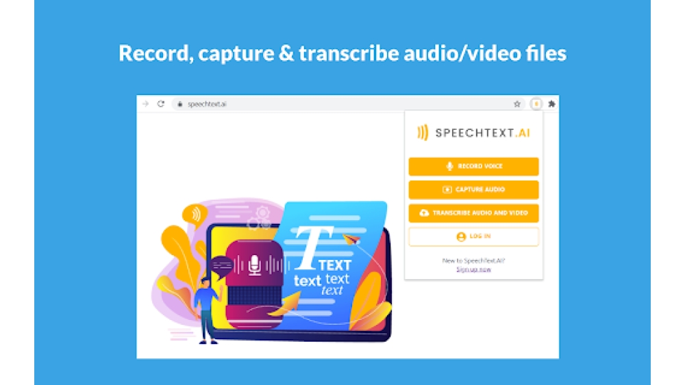 Record voice and capture audio from any web page - Chrome Extens