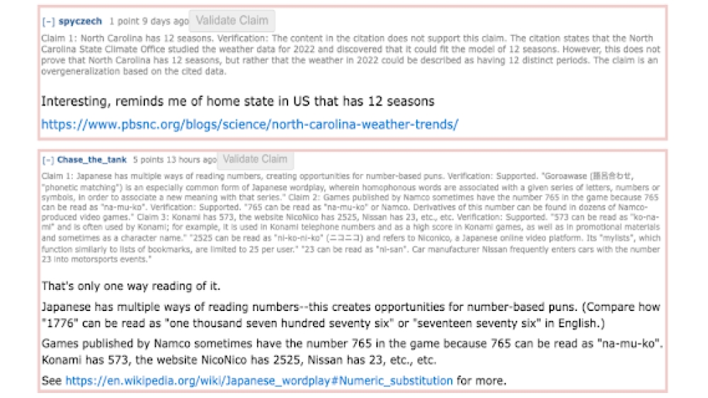 Reddit Claim Validator - Chrome Extension