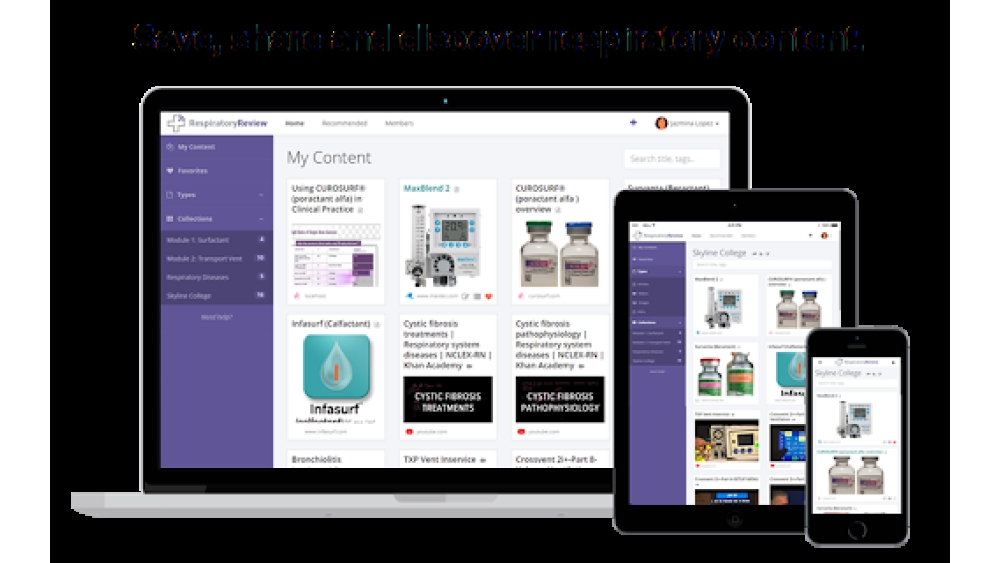 Respiratory Content Platform - Chrome Extension